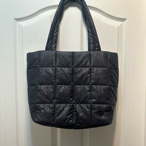 Black Lulu Quilted Tote Bag